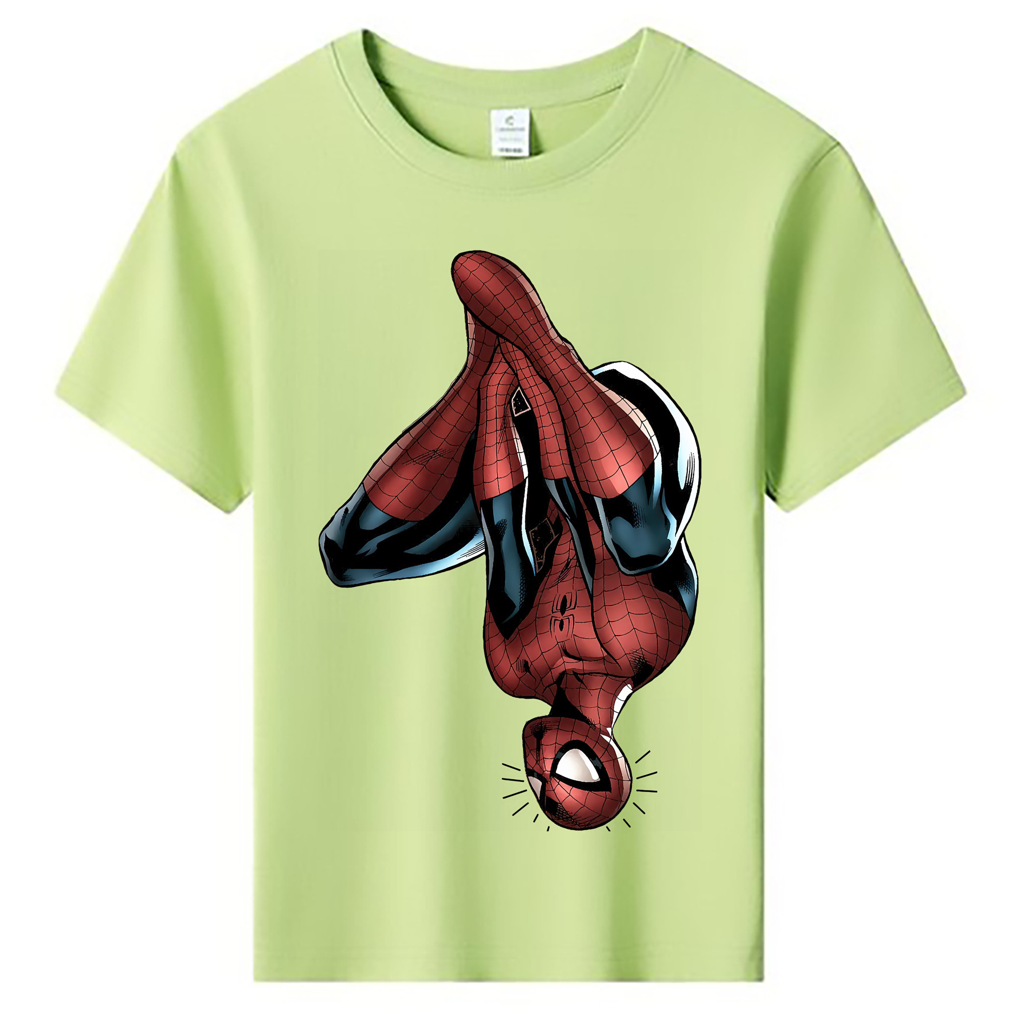 （画像用） Spider Man スパイダーマン 綿100％キッズTシャツ（フロントプリント）